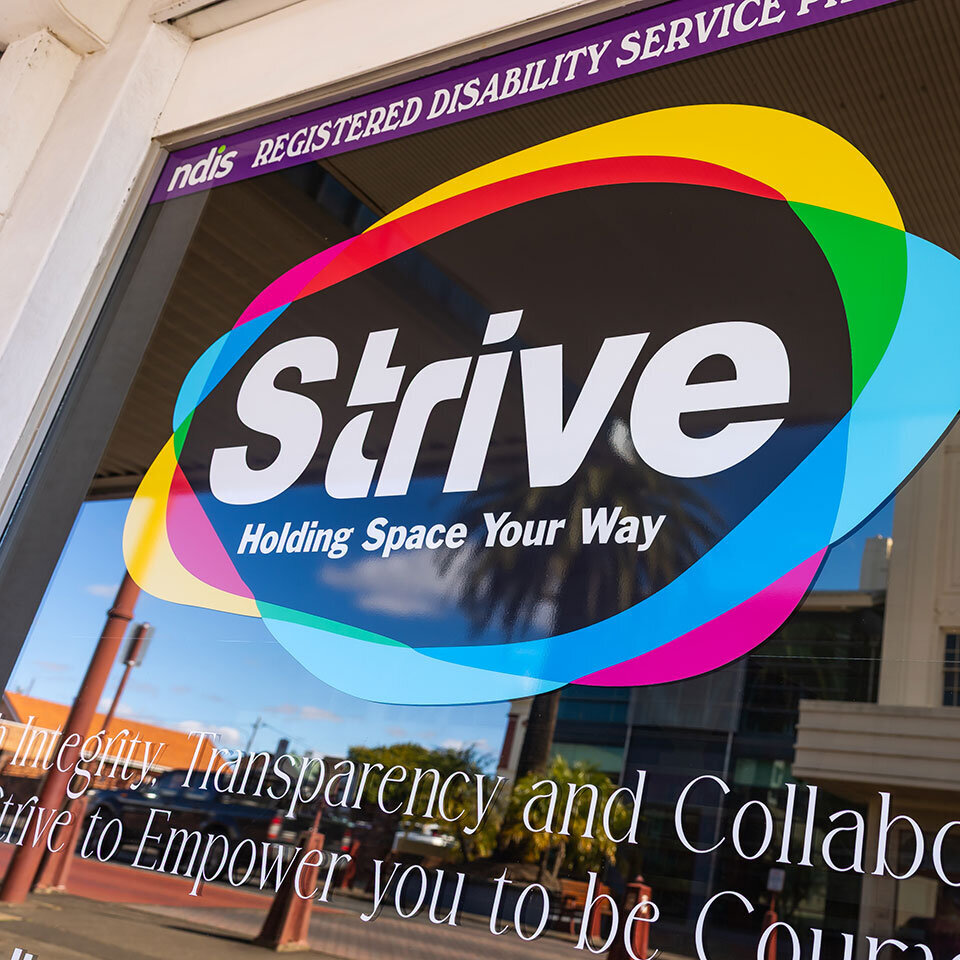 Strive Front Window